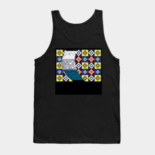 waves and risk patterns in the city outbreak ecopop art designs Tank Top